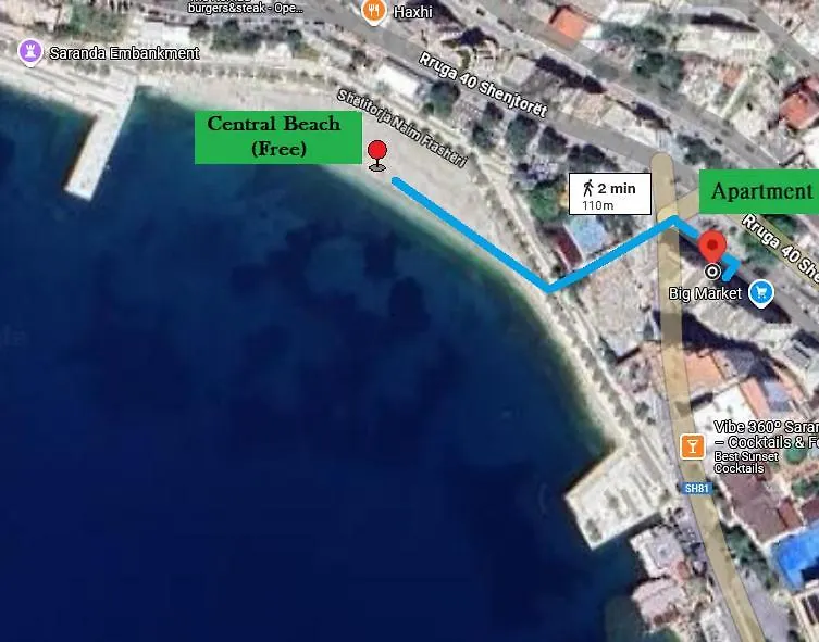 Robin Sea View Apartment Sarande